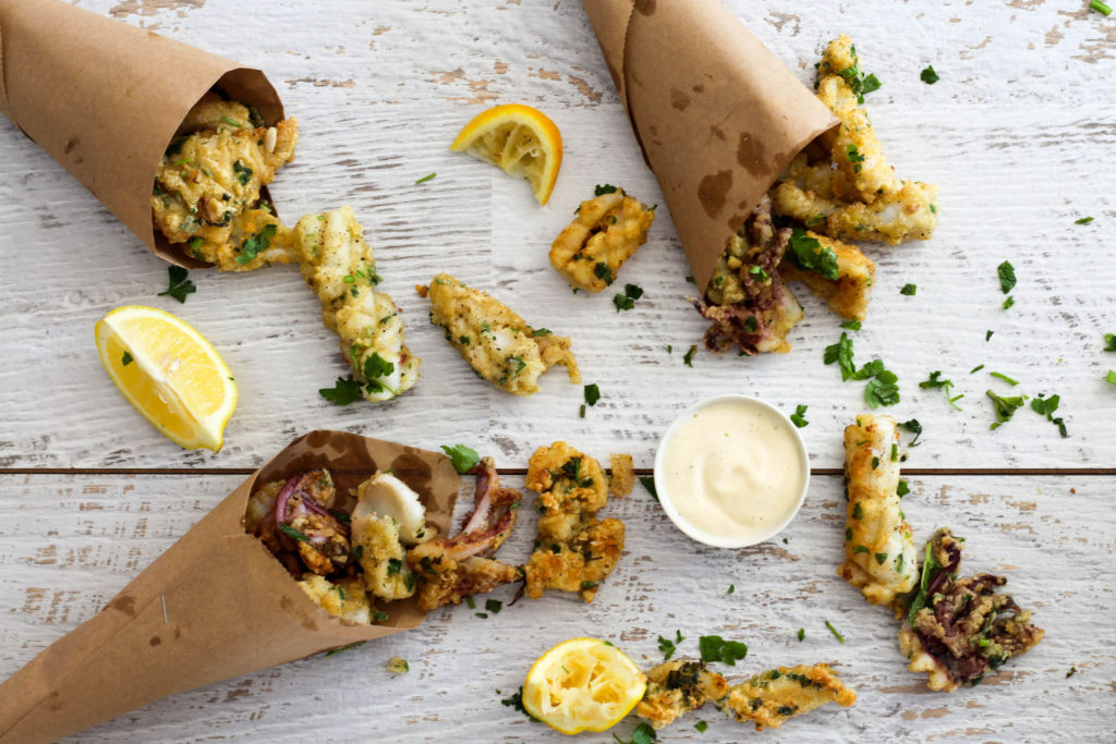 CRISPY SALT & PEPPER SQUID GLUTEN FREE RECIPE - Helen Tzouganatos
