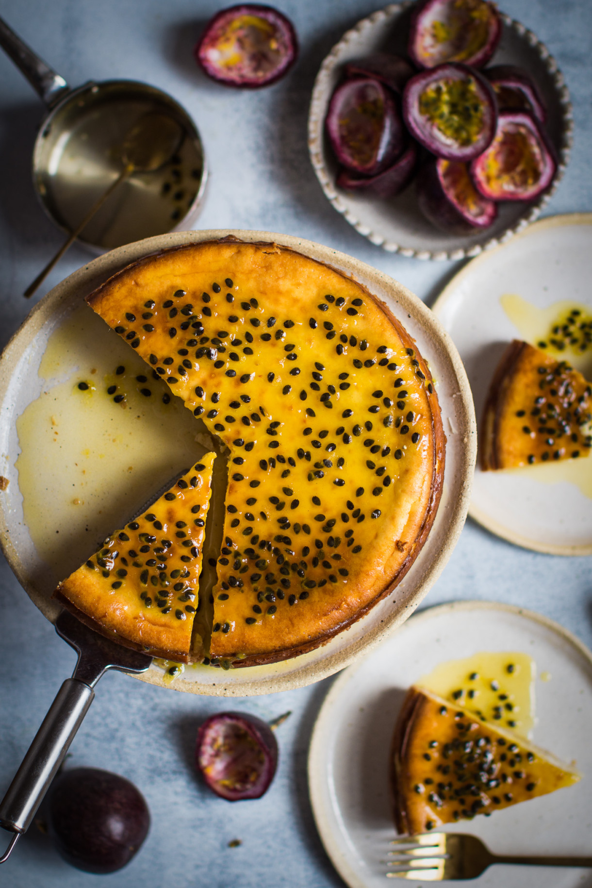 BAKED PASSIONFRUIT CHEESECAKE GLUTEN FREE RECIPE - Helen Tzouganatos ...