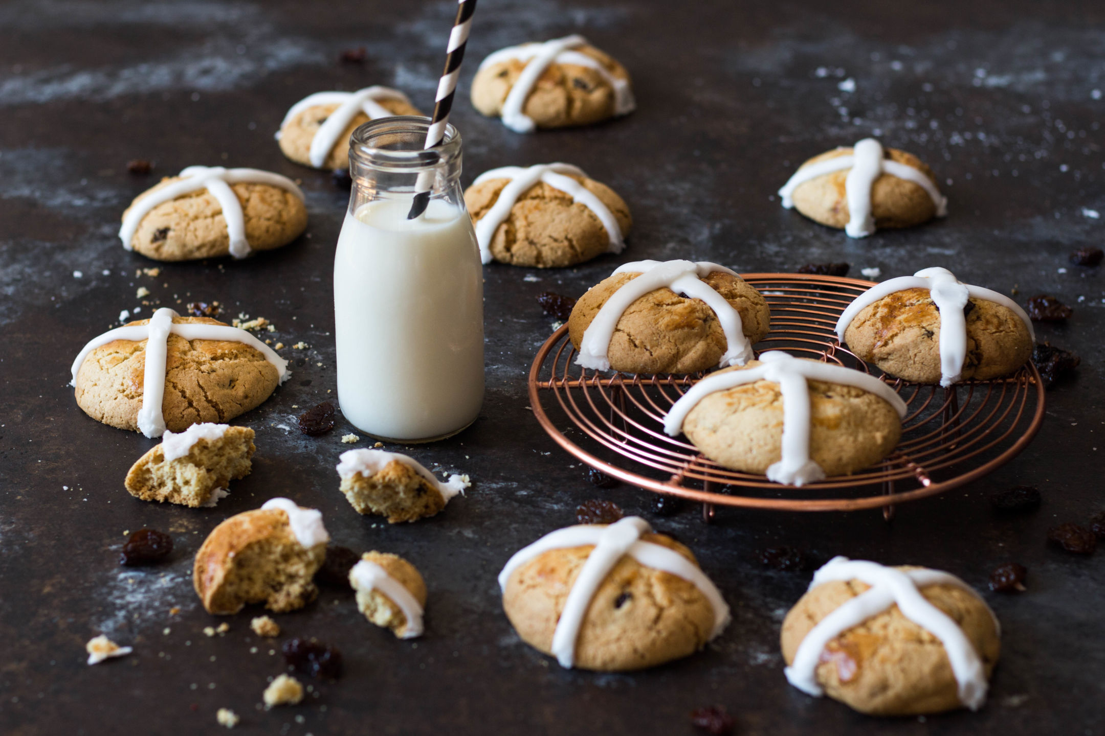 Hot Cross Bun Cookies Recipe