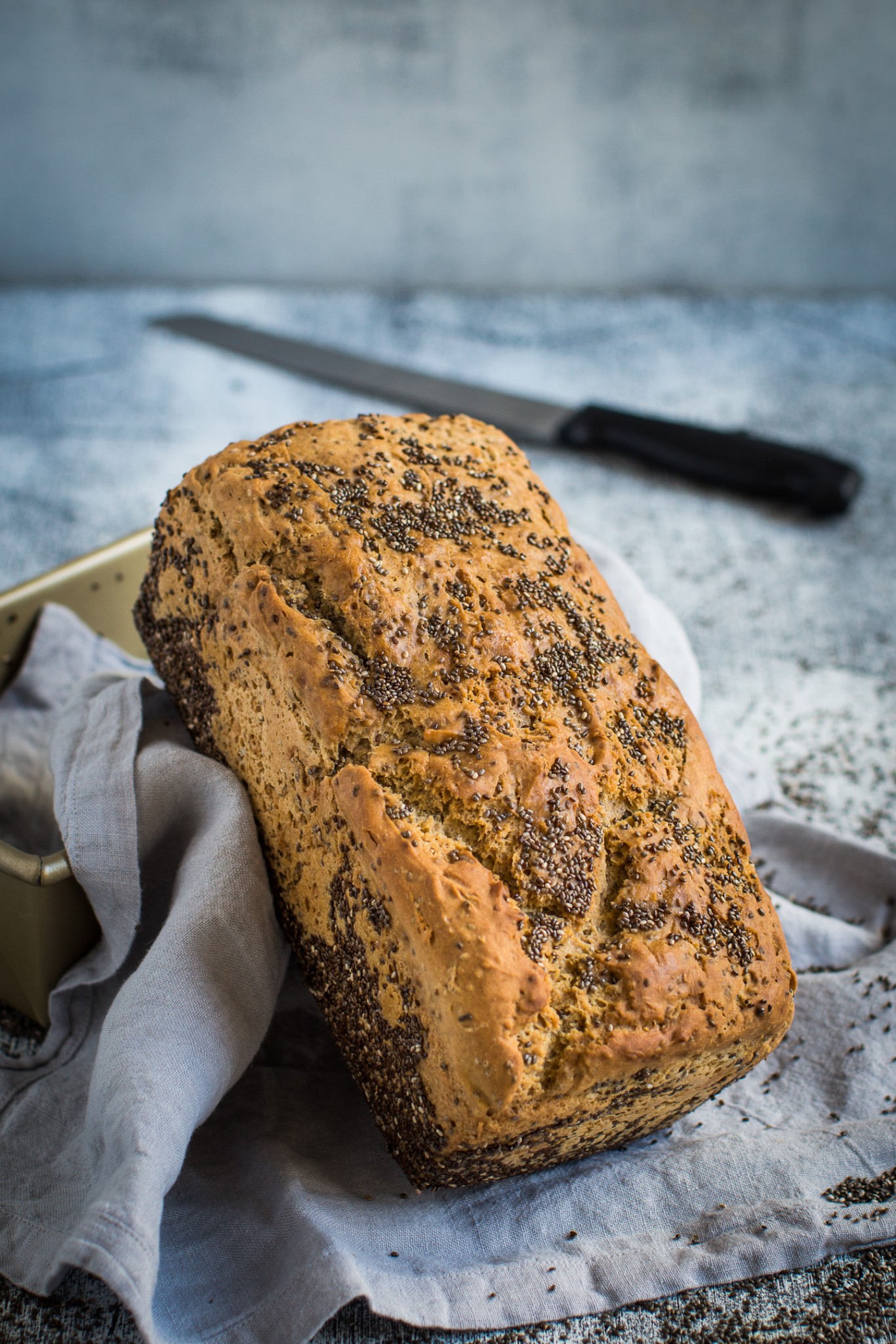 High Fibre Buckwheat Chia Gluten Free Bread Recipe Helen Tzouganatos