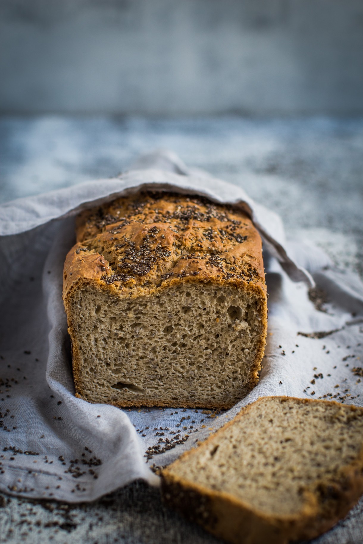 High Fibre Buckwheat Chia Gluten Free Bread Recipe Helen Tzouganatos