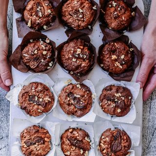 Fig, Date and Walnut Gluten and Dairy Free Muffin Recipe